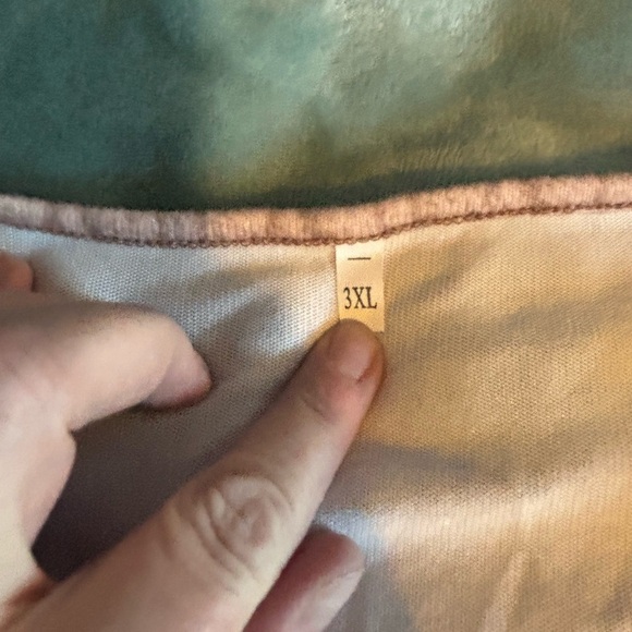 NWOT SHEIN top. White and brown. Size 3XL. - Picture 8 of 8